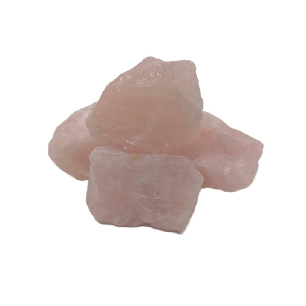 Rumi Şifa Pembe Kuvars Ham Doğal Taş