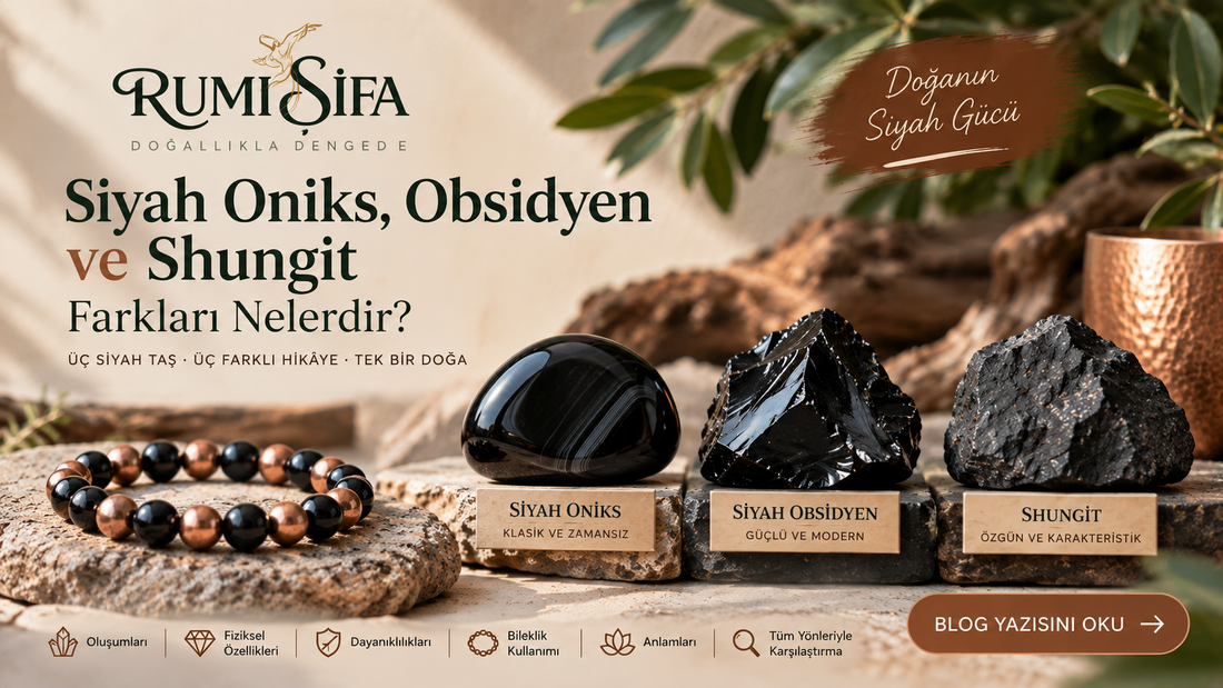 Siyah Oniks mi Obsidyen mi Shungit mi? Farkları ve Özellikleri