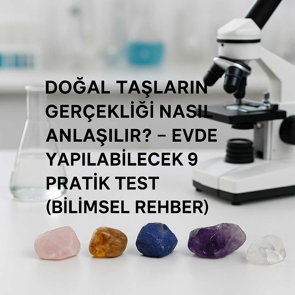 Doğal Taşların Gerçekliği Nasıl Anlaşılır? – Evde Yapılabilecek 9 Pratik Test (Bilimsel Rehber)