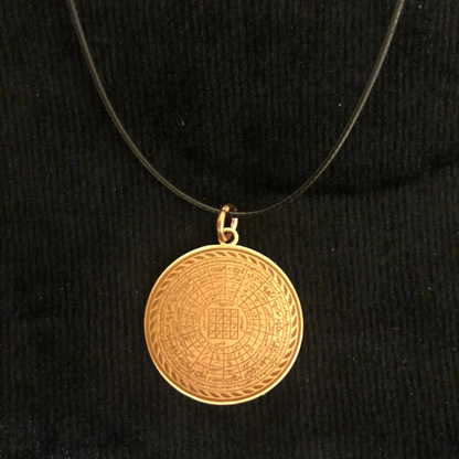 Rumi Şifa Cennetül Esma Dualı Bakır Kolye