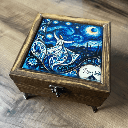 Rumi Şifa Ahşap Hediye Kutusu