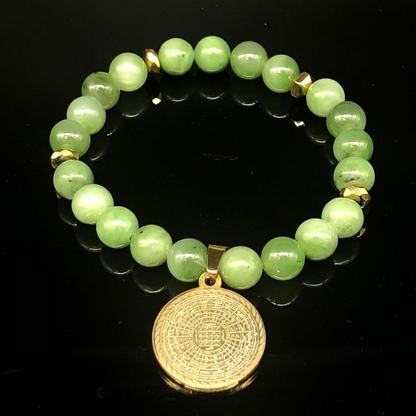 Rumi Şifa Yeşim Taşı Dualı Bileklik