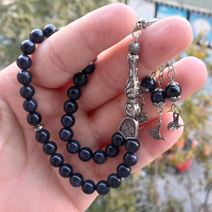 Rumi Şifa Yıldız Doğal Taş Tesbih